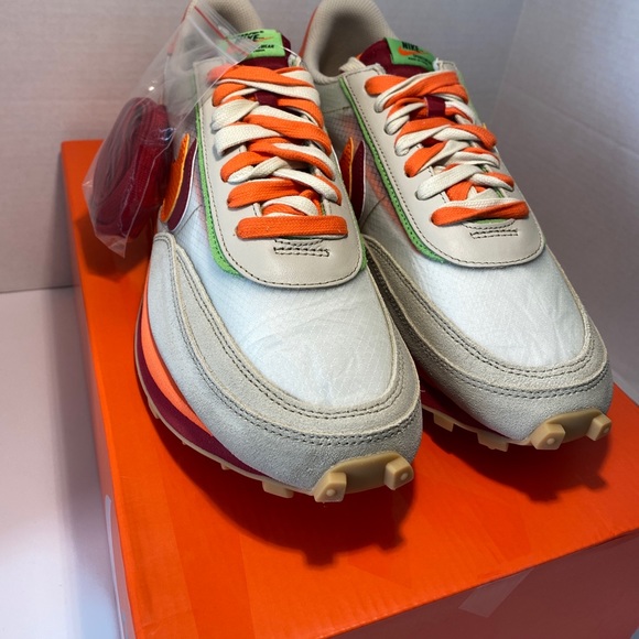 Nike x Sacai x Clot Ld Waffle Orange Blaze DH1347-100 Size 11 *In Hand* - Picture 3 of 7